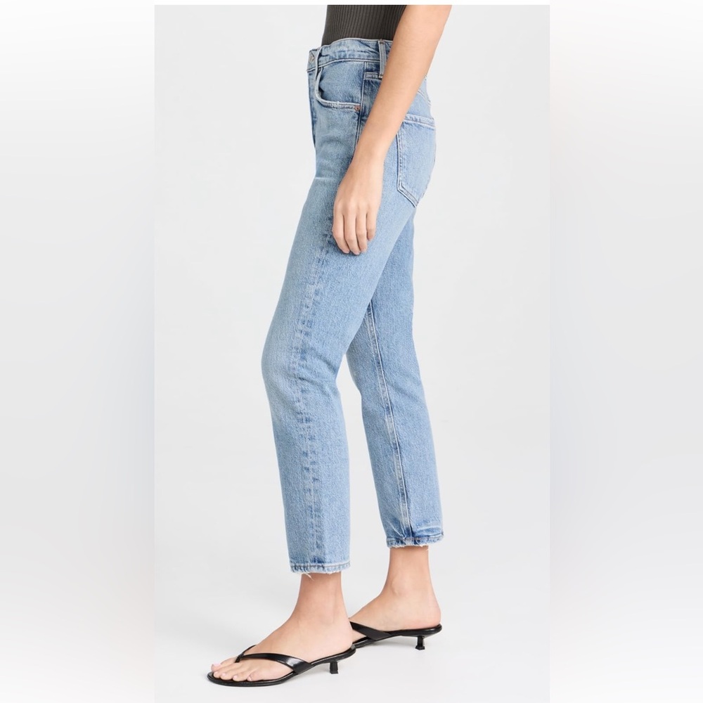 Agolde Riley High Rise Straight Crop Jeans - Picture 4 of 7